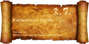 Karmazsin Teréz névjegykártya